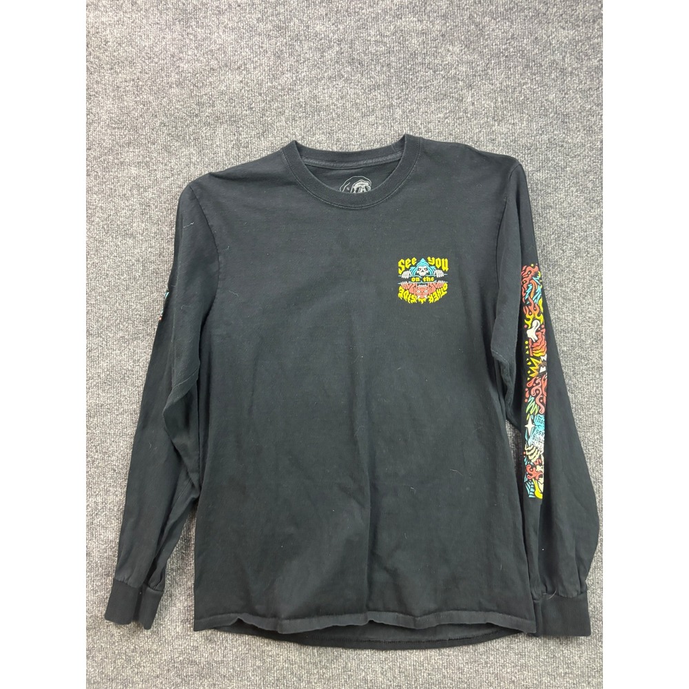 Lurking Class T-Shirt Mens L Black See You On The Other Side Long Sleeve Graphic